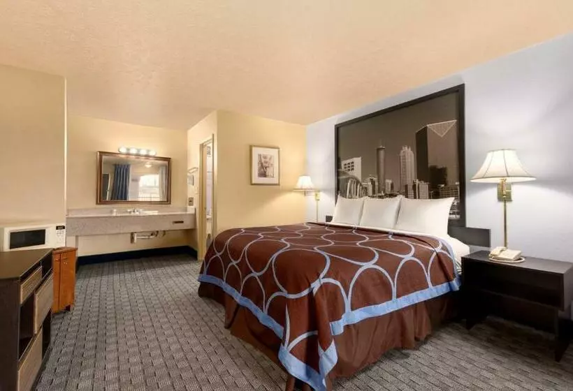 اتاق استاندارد با تخت بزرگ, Super 8 By Wyndham College Park/atlanta Airport West