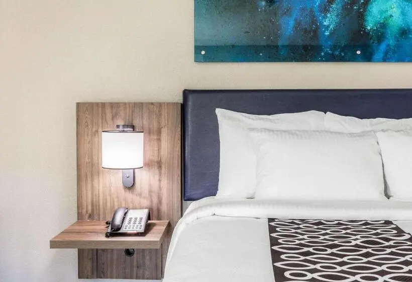 キングサイズベッドのデラックスルーム, La Quinta Inn & Suites By Wyndham Galveston West Seawall