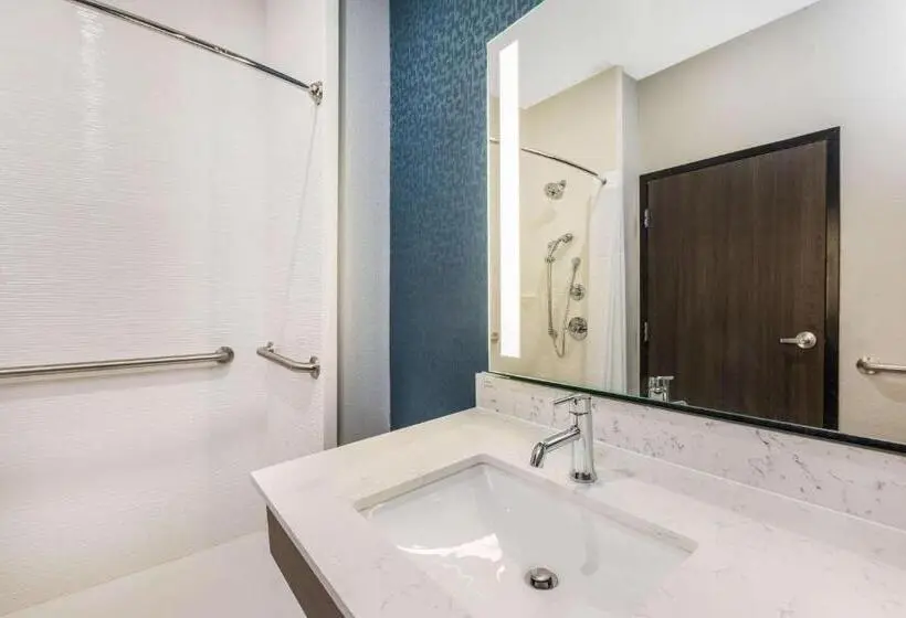 キングサイズベッドのスタンダードルーム, La Quinta Inn & Suites By Wyndham Galveston West Seawall