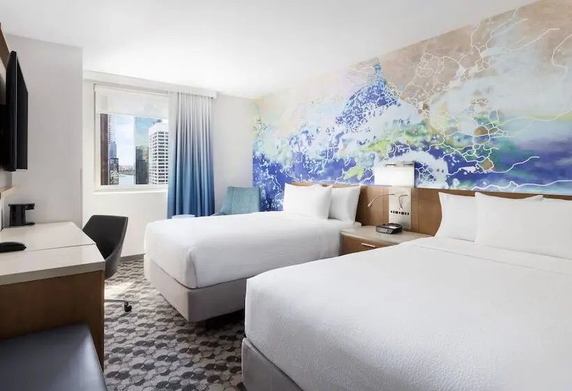 اتاق استاندارد با 2 تخت دوبل, Courtyard New York Downtown Manhattan/financial District