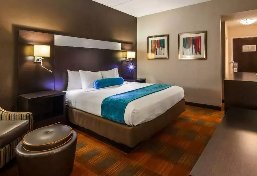 身障者適用キングサイズベッドルーム, Best Western Plus Pinevillecharlotte South