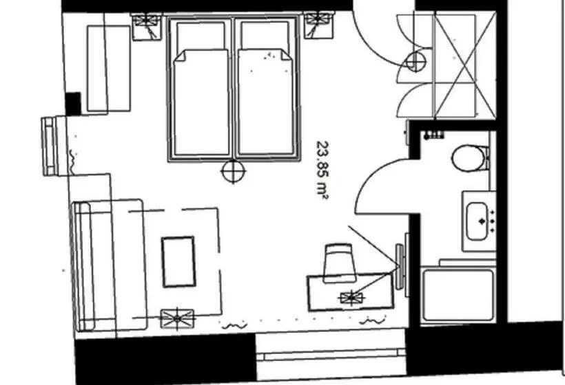 スタンダード４人部屋, Gasthof Zum Goldenen Lamm