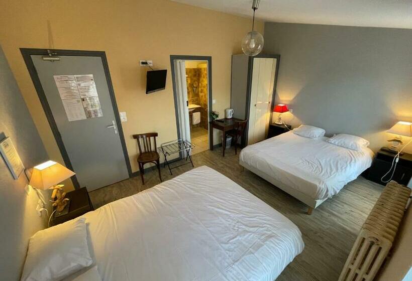 4인용 스탠다드 룸, Logis Hôtel Le Terminus