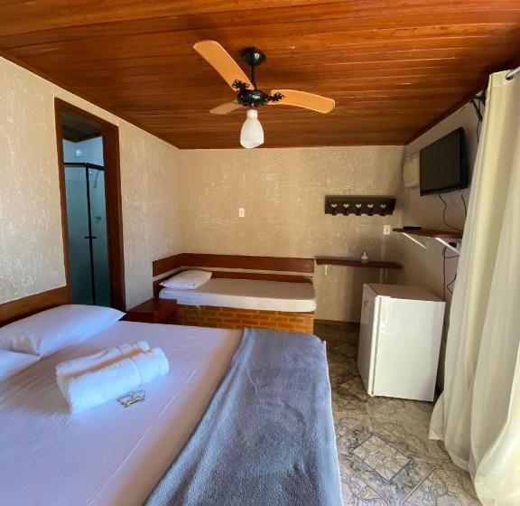 수피리어 트리플룸 바다 전망, Bem Natural Pousada & Camping