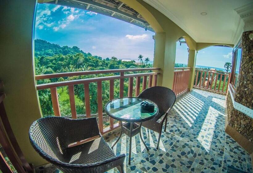 اتاق استاندارد سه تخته با بالکن, Kep Villa Hill Guest House 1