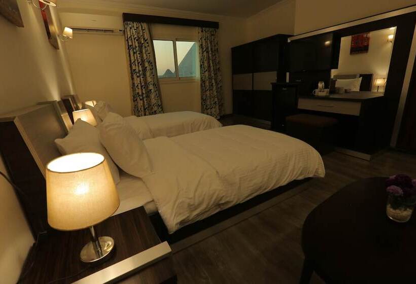 اتاق لوکس با چشم‌انداز, Pyramid Edge Hotel & Exclusive Pyramids View Rooftop