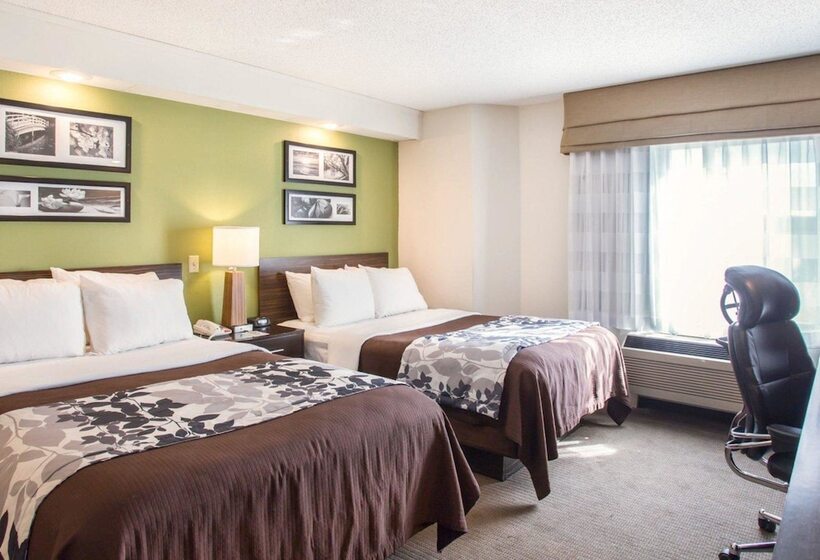 اتاق استاندارد با 2 تخت دوبل, Sleep Inn Nashville North   Downtown Area