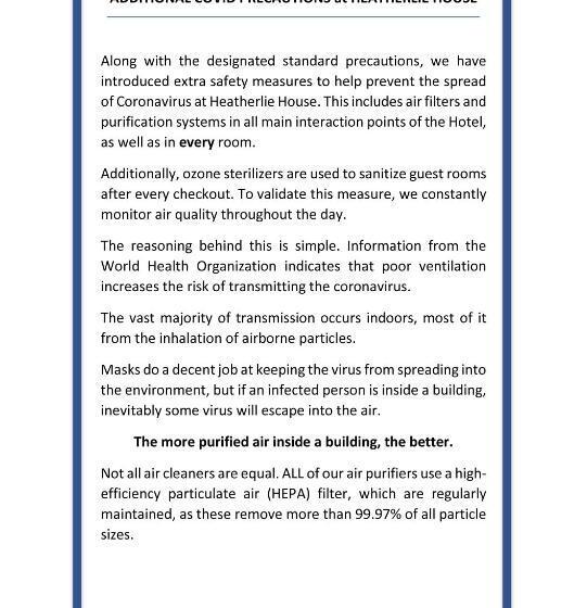 스탠다드 룸, Heatherlie House