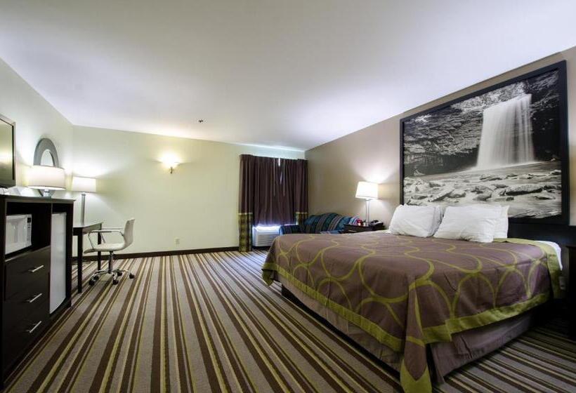 キングサイズベッドのデラックスルーム, Super 8 By Wyndham Hull Street Midlothian Richmond Area