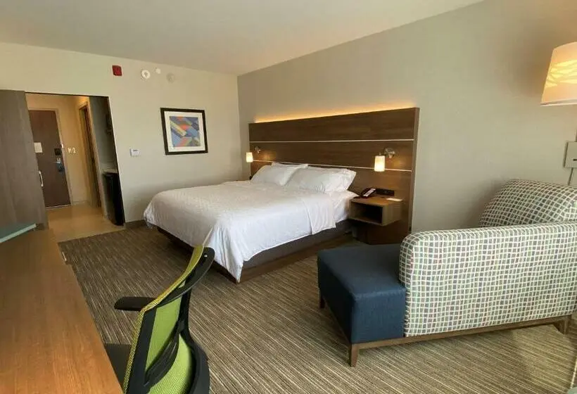 キングサイズベッドのスタンダードルーム, Holiday Inn Express & Suites   Aurora, An Ihg