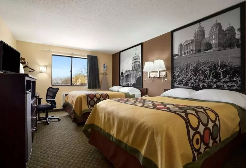 اتاق استاندارد با 2 تخت دوبل, Super 8 By Wyndham Cedar Rapids