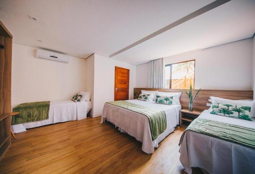 חדר סטנדרט לארבעה, Pousada Morro Do Farol