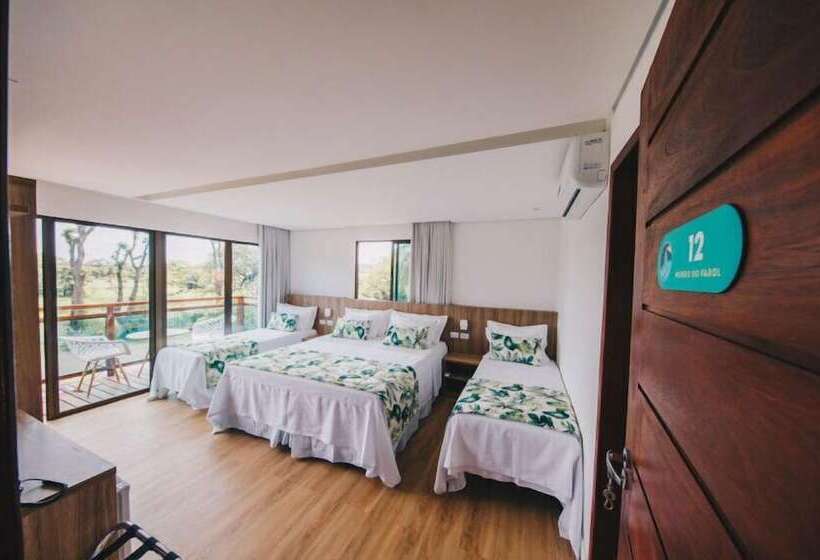 חדר דלוקס לארבעה, Pousada Morro Do Farol