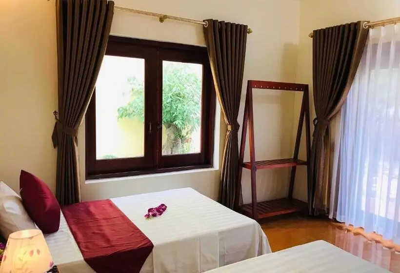 اتاق استاندارد چهارنفره با چشم‌انداز باغ, Tam Coc Hello Homestay