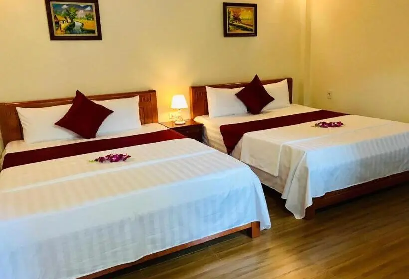 اتاق استاندارد چهارنفره با چشم‌انداز باغ, Tam Coc Hello Homestay