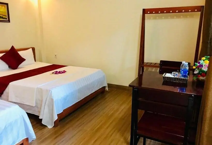 اتاق استاندارد چهارنفره با چشم‌انداز باغ, Tam Coc Hello Homestay