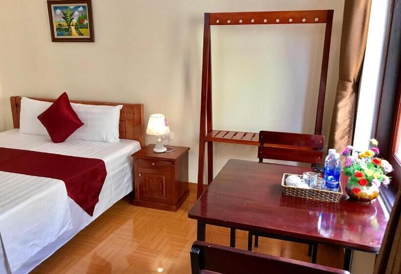 اتاق استاندارد چهارنفره با چشم‌انداز باغ, Tam Coc Hello Homestay