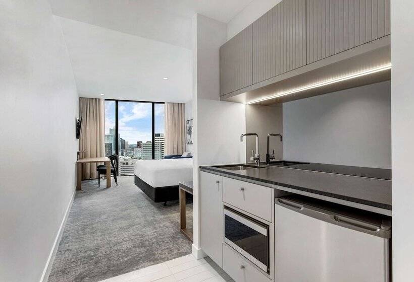 ダブルベッドのスタンダードスタジオ, Adina Apartment Hotel Melbourne Southbank