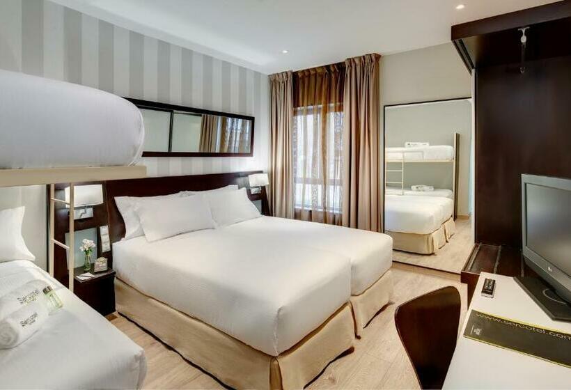 اتاق استاندارد چهار تخته, Sercotel Madrid Aeropuerto