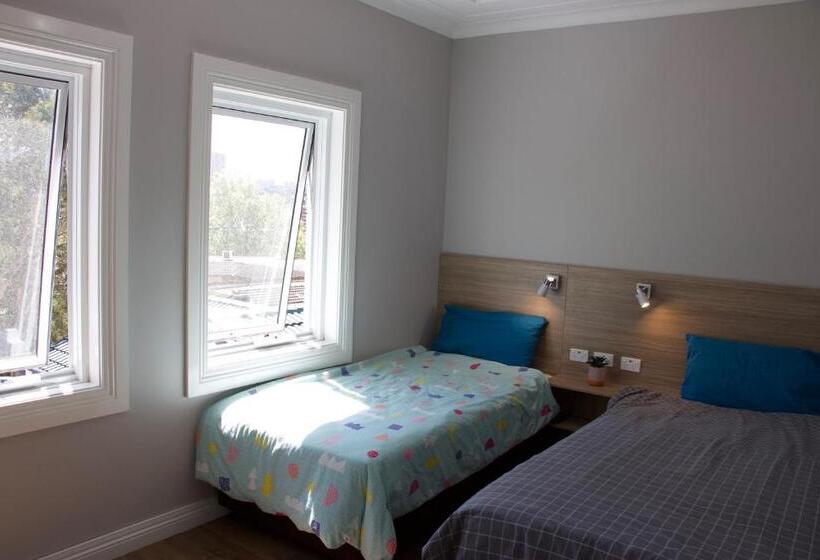 스탠다드 룸 공동 욕실, Carnarvon Lodge Kirribilli, Sydney