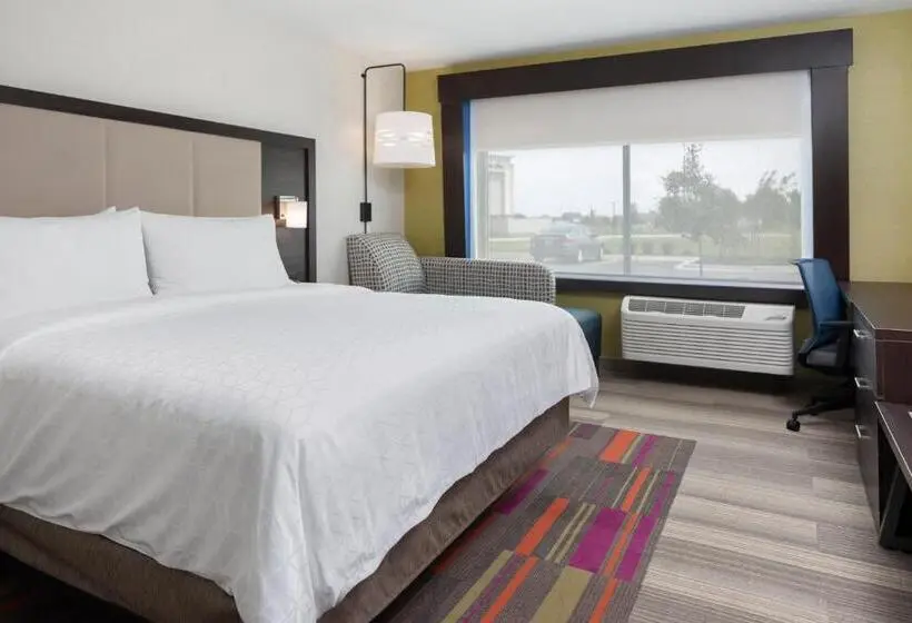 身障者適用キングサイズベッドルーム, Holiday Inn Express & Suites   Bourbonnais East   Bradley, An Ihg