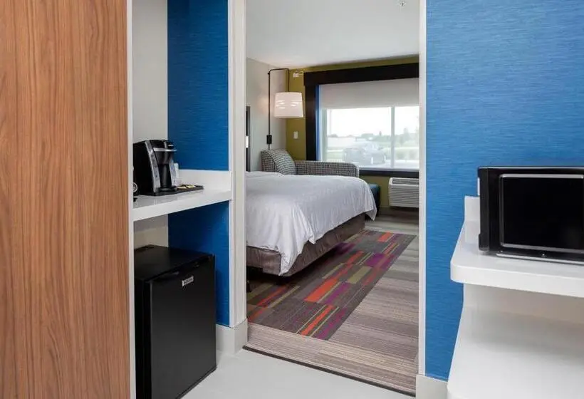 身障者適用キングサイズベッドルーム, Holiday Inn Express & Suites   Bourbonnais East   Bradley, An Ihg