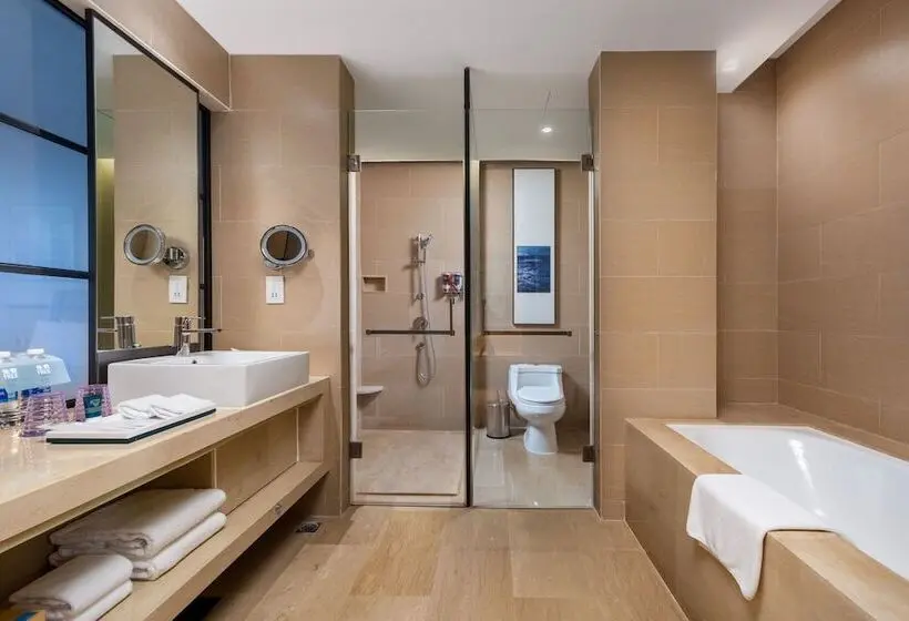 ダブルベッドスタンダードルーム, Four Points By Sheraton Guangdong, Heshan