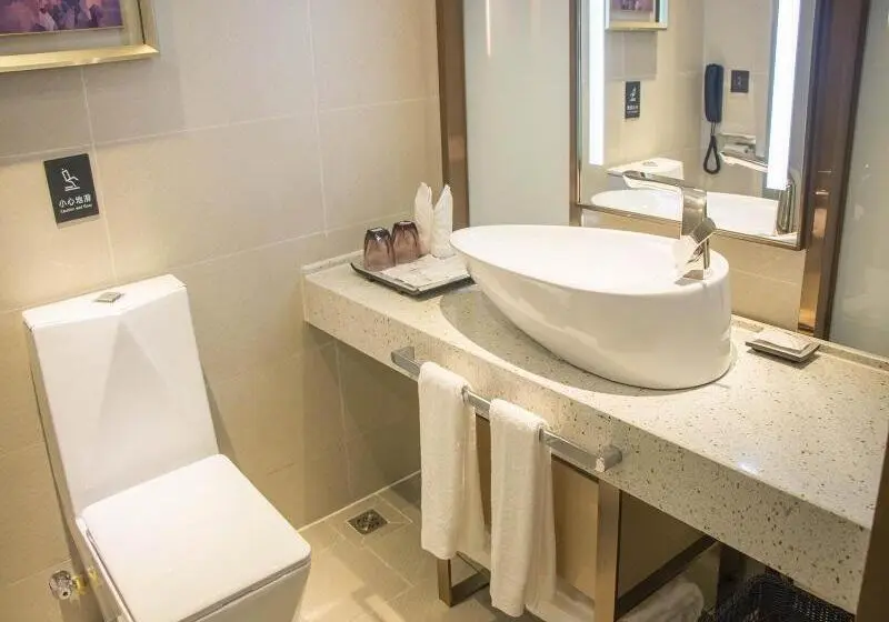 キングサイズベッドのデラックスルーム, Lavande Hotels·taicang Shanghai West Road Nanyang Plaza