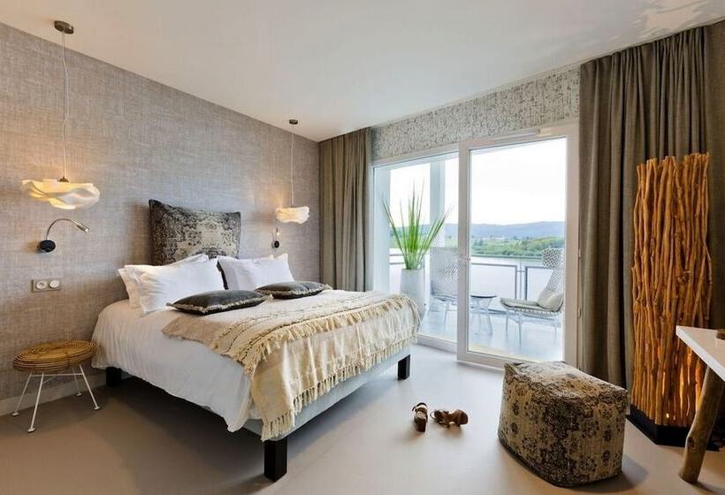 带阳台的豪华间, Restaurant Spa De L Abbaye