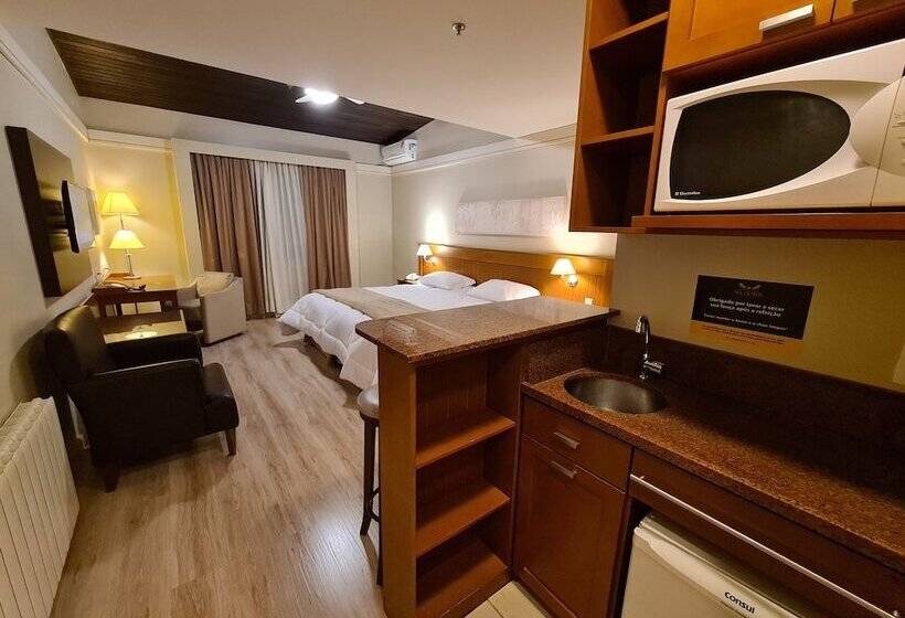 דירת חדר דלוקס, Sky Borges Hotel Alpenhaus Gramado
