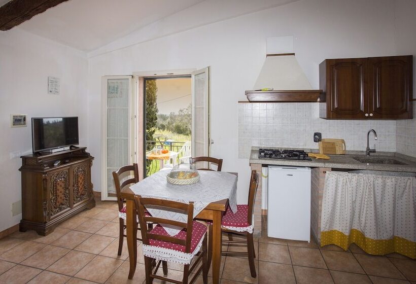 דירה בת חדר שינה 1 עם מרפסת, Tenuta De Fanti Agriturismo