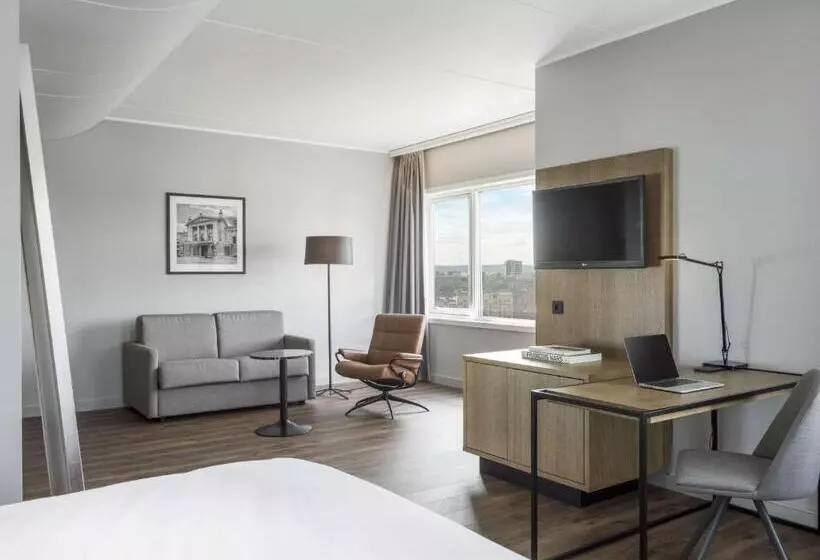 Junior suite with river view, Radisson Blu Hotel Nydalen, Oslo