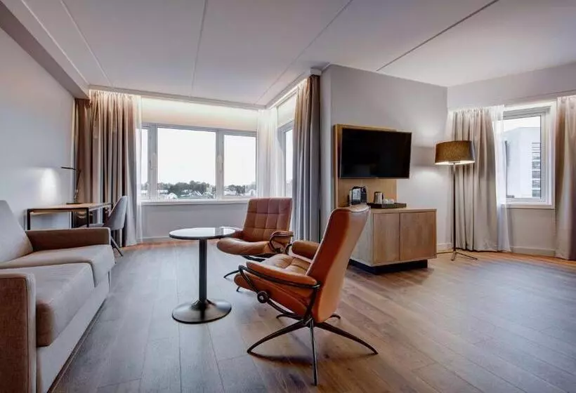 Junior suite with river view, Radisson Blu Hotel Nydalen, Oslo