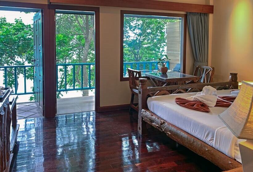 스탠다드 룸 바다 전망, Baan Hin Sai Resort & Spa