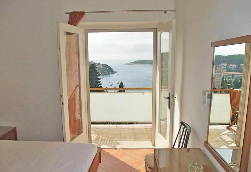 اتاق استاندارد با بالکن و چشمانداز دریا, Rooms Vinka Tudor