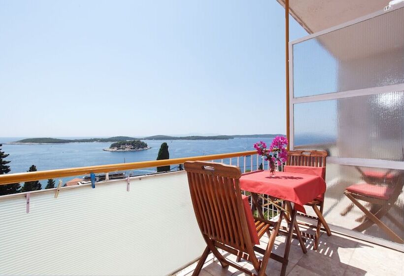 اتاق استاندارد با بالکن و چشمانداز دریا, Rooms Vinka Tudor