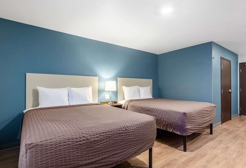 غرفه قياسيه سريرين مزدوجين, Woodspring Suites Indianapolis Airport South