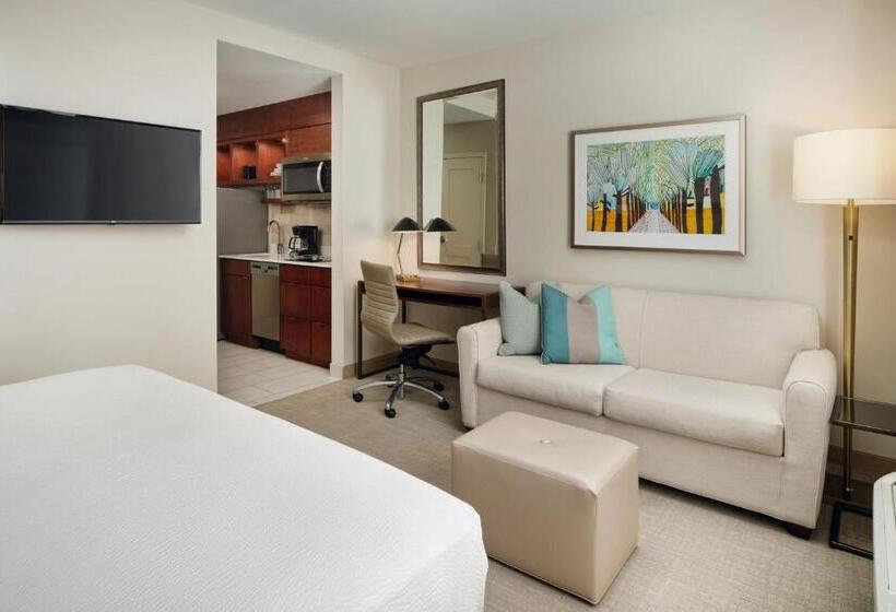 带大床的标准工作室, Towneplace Suites By Marriott Orlando Downtown