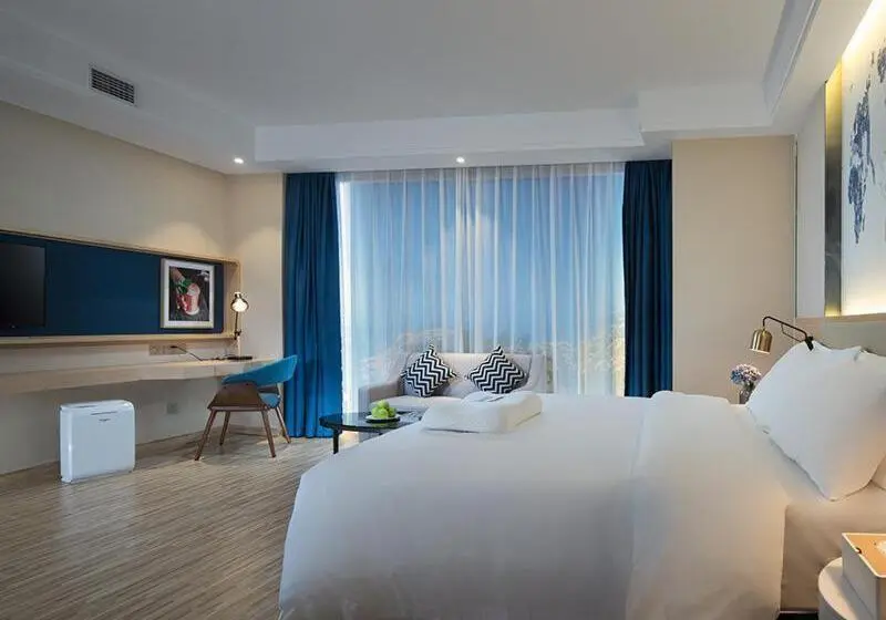 キングサイズベッドのスタンダードルーム, Kyriad Mavelous Hotel Shantou Gurao