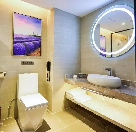 キングサイズベッドのデラックスルーム, Lavande Hotel Zhanjiang Haibin Avenue Jiangnanshijia