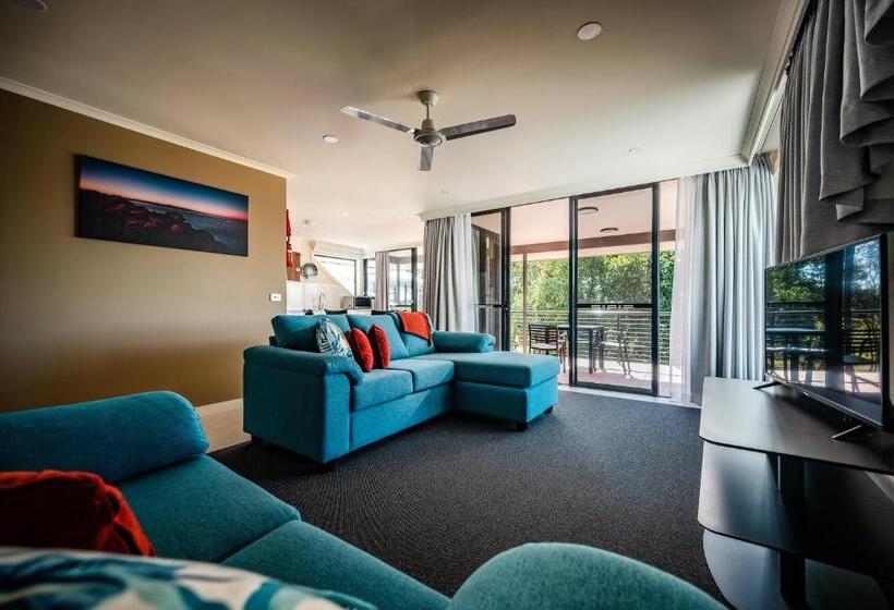带2个卧室的公寓, Riverside Holiday Resort Urunga
