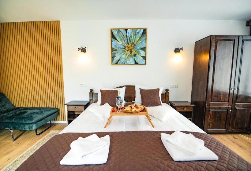 غرفة قياسية مطلّة علي حمام السباحة, Casa Dives  Transylvania