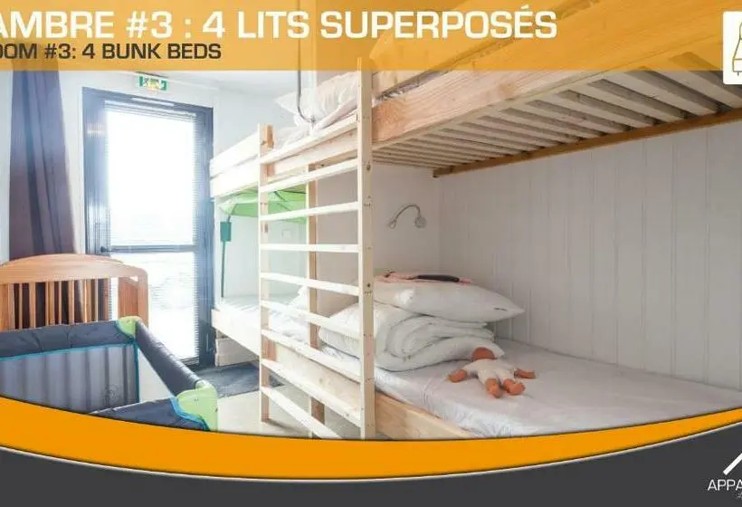１ベッドルームアパートメント, Appart Hôtel Les Prés Blondeau   1 à 10 Personnes   3 Chambres   Terrasse   Parking Privé   Wifi
