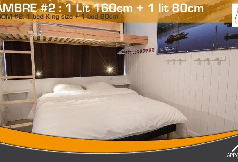 带1个卧室的公寓, Appart Hôtel Les Prés Blondeau   1 à 10 Personnes   3 Chambres   Terrasse   Parking Privé   Wifi