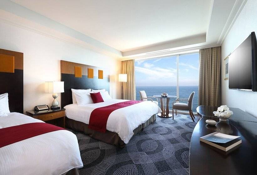 디럭스 룸 바다 전망, Ramada Plaza By Wyndham Jeju Ocean Front