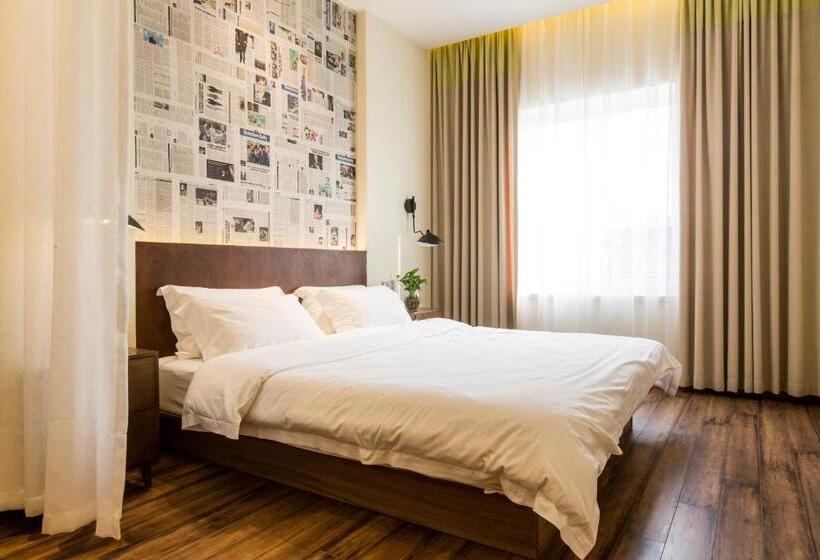 חדר סטנדרט מיטה זוגית, Kaiyue Hotel Zhongshan Road St Michael S Cathedral And Zhanqiao Pier Qingdao