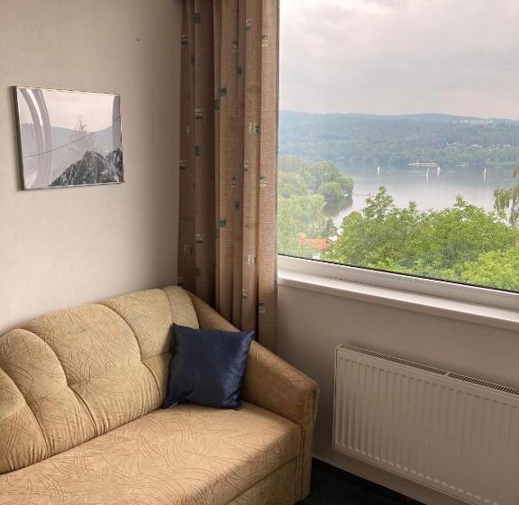 标准间带湖景, Penzion Kozí Horka U Brněnské Přehrady