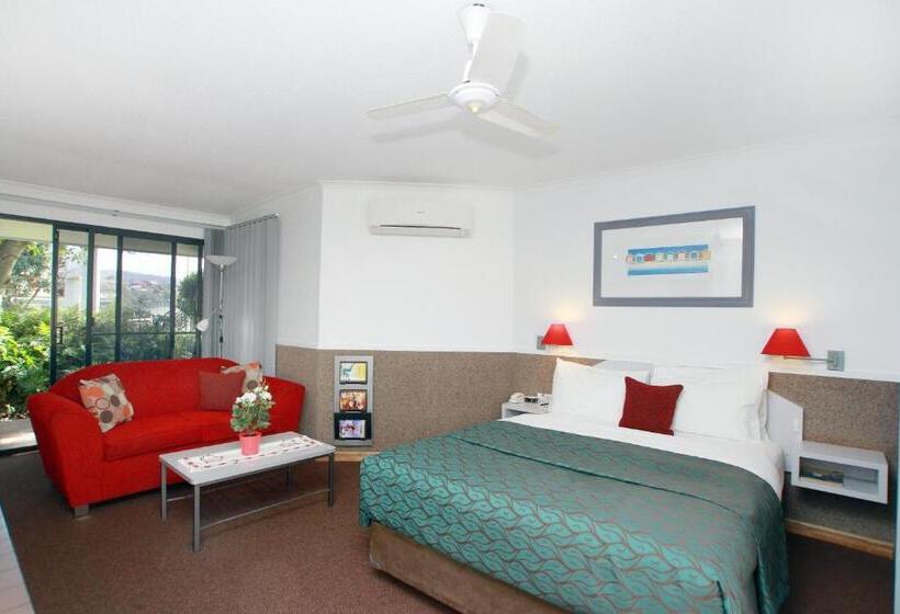 غرفة قياسية مزوَّدة بشُرفة, Sea Spray Motel   Merimbula