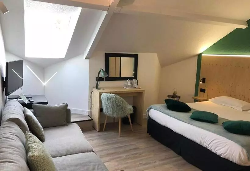 キングサイズベッドのスタンダードルーム, Best Western Bridge Hotel Lyon East