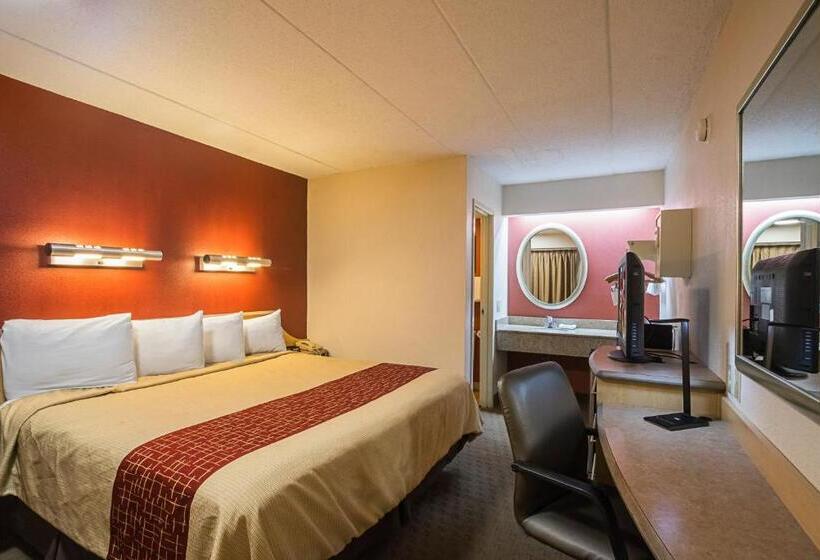 キングサイズベッドのデラックスルーム, Red Roof Inn Indianapolis North  College Park